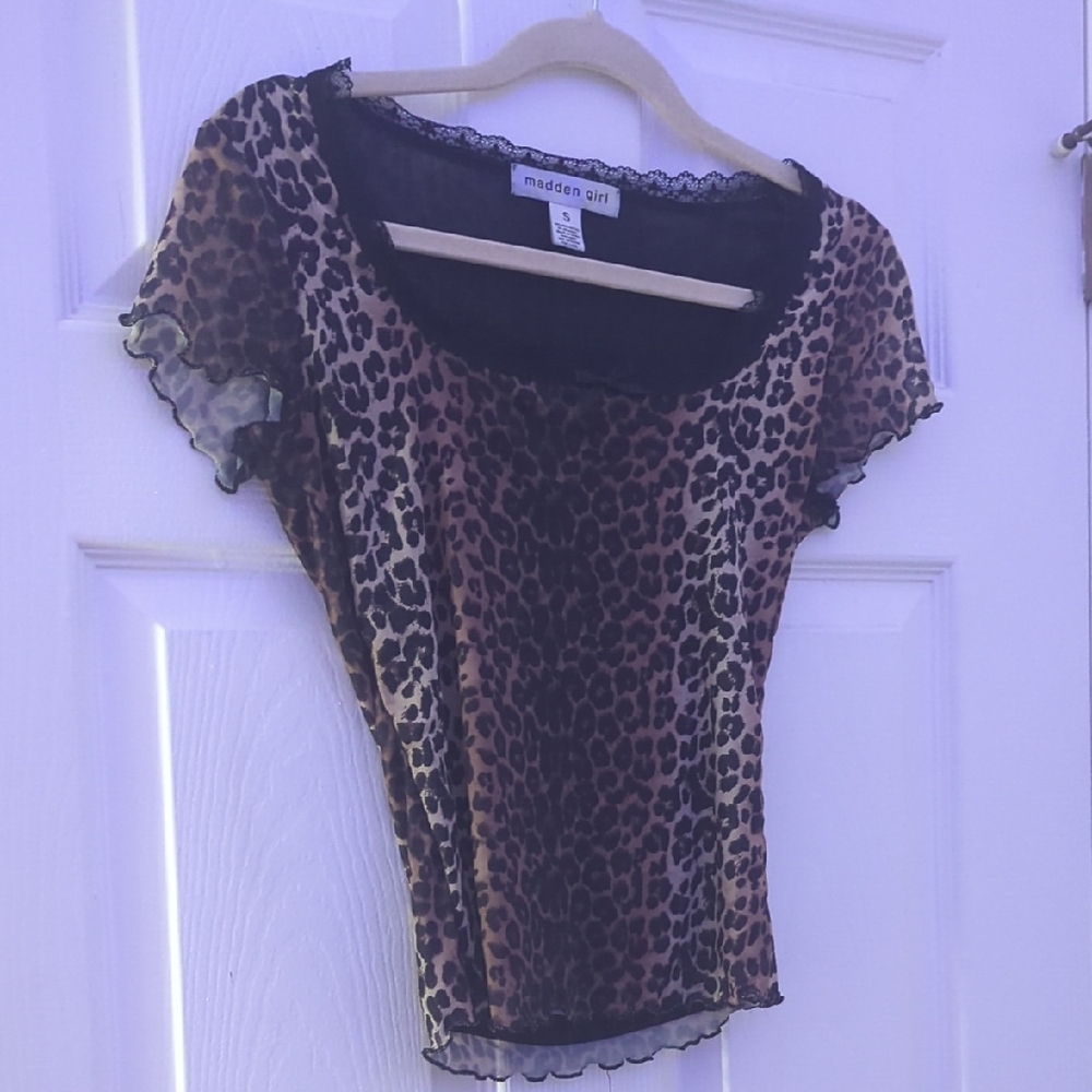 Madden Girl Leopard Print Top